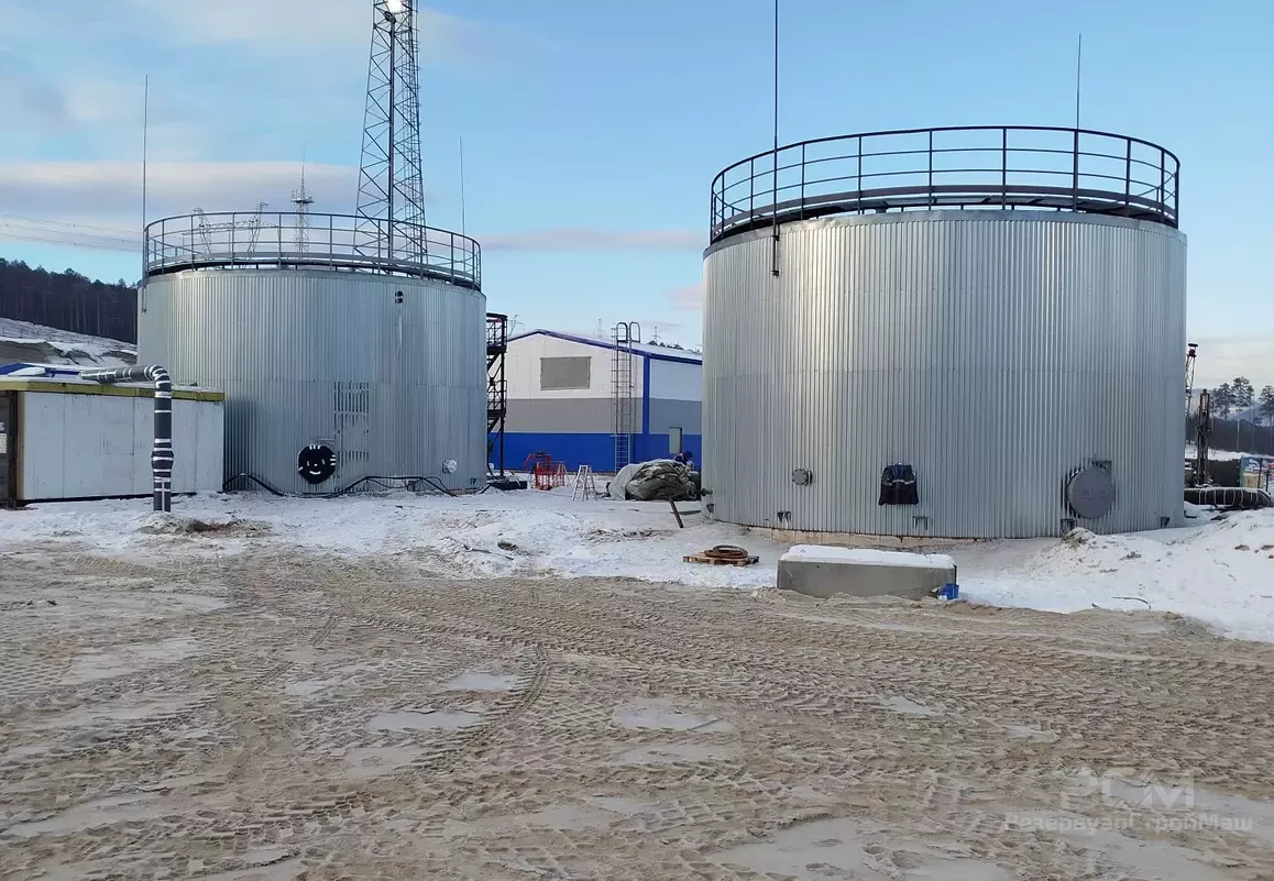 Завершение монтажа двух РВС-500 м3